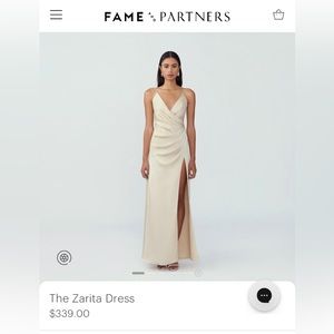 Fame and Partners Zarita Cream Maxi Dress